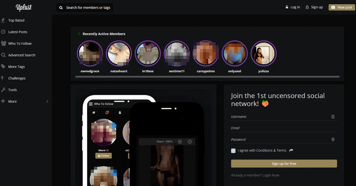 Welcome Uplust blurred tmp