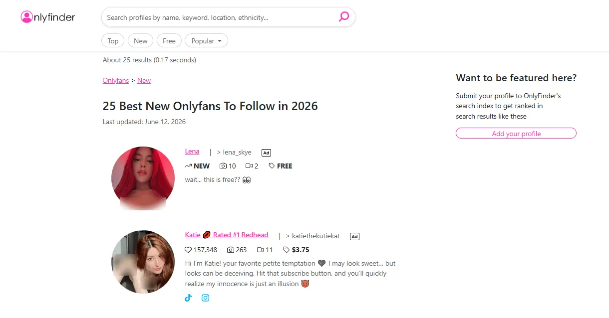 TPDBlog PornStars OnlyFinder