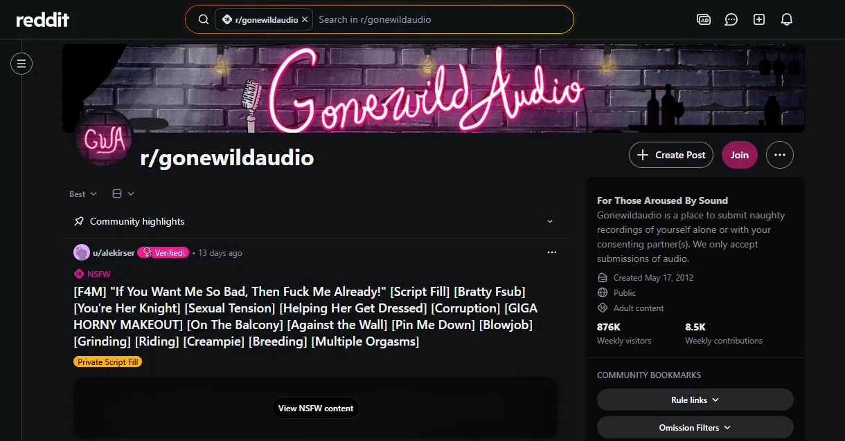 TPDBlog AudioErotica GoneWildAudio
