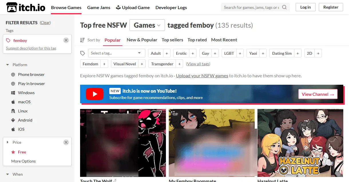 TPDBlog FemboyHentai Itchio