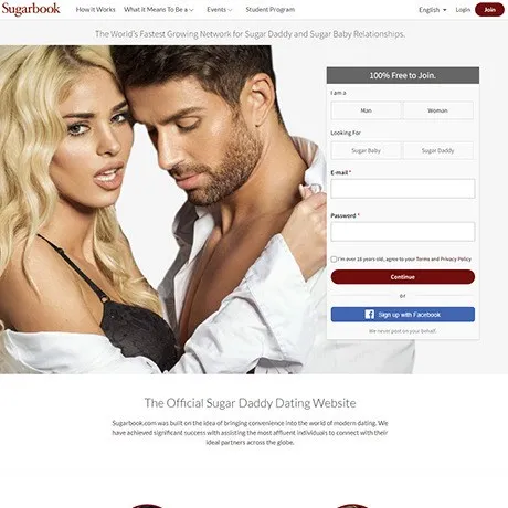 SugarBook website preview