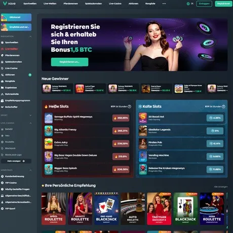 Vave website preview
