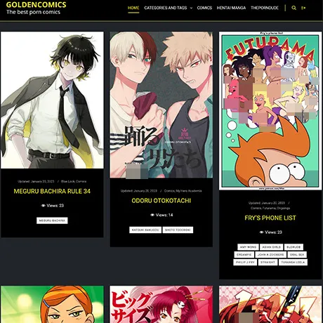 GoldenComics website preview