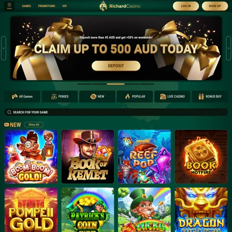Richard Casino website preview