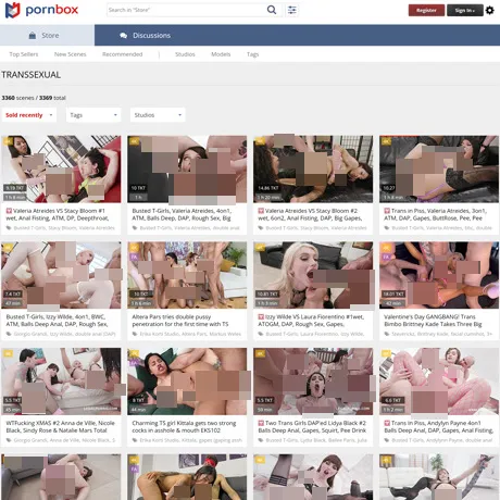 PornBox Trans website preview