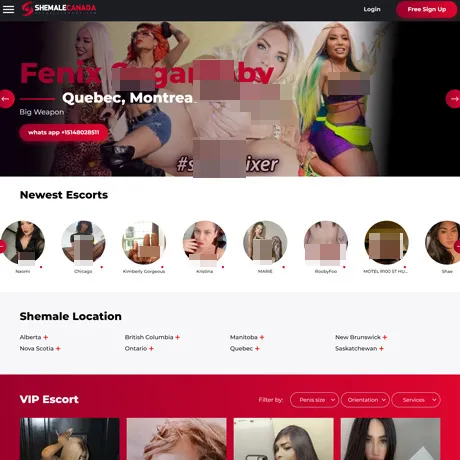 ShemaleCanada website preview
