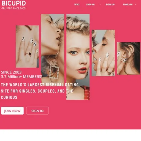 BiCupid website preview