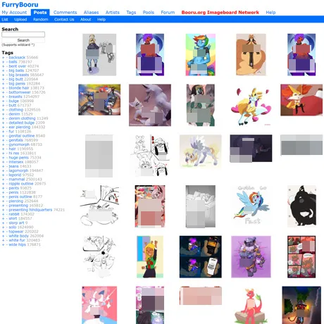 FurryBooru website preview