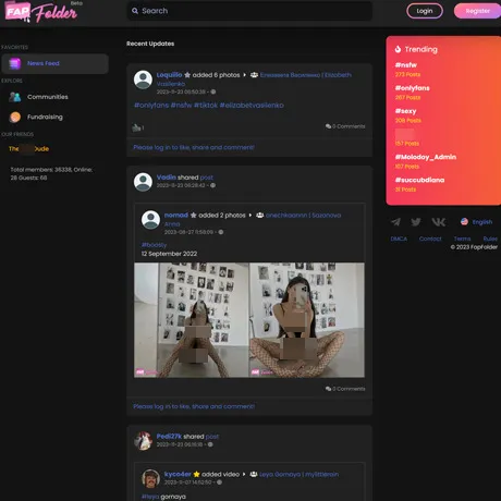 FapFolder website preview
