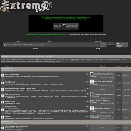 Extreme Board website preview