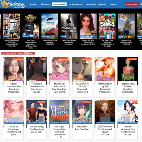 Repack Games website preview