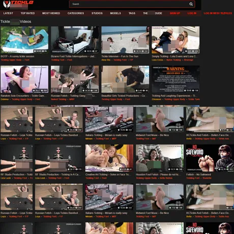 Tickle Porn website preview