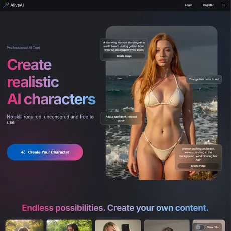 AliveAI website preview
