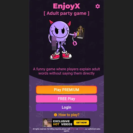 EnjoyX App website preview