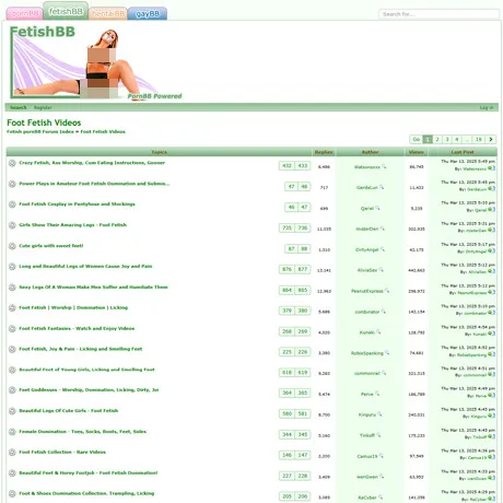 FetishBB Feet website preview