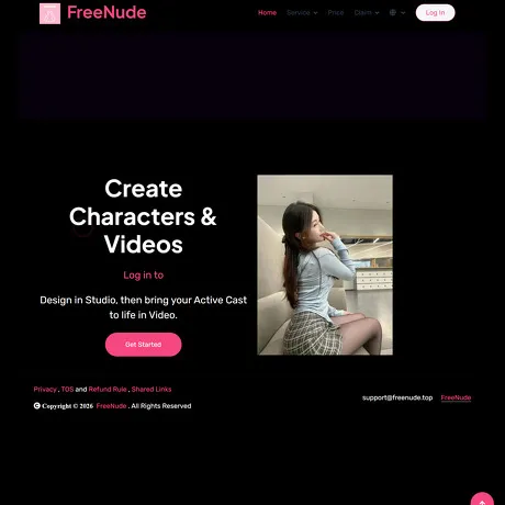 FreeNude website preview