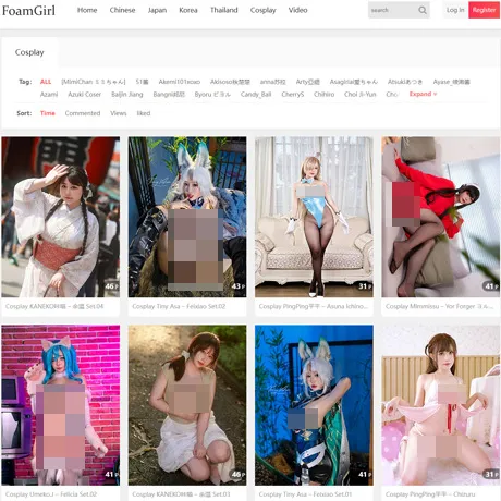 FoamGirl website preview