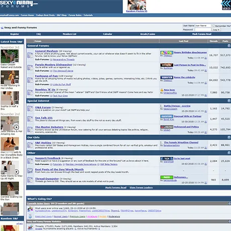 Sexy And Funny Forums website preview