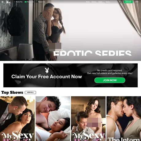 Playboy TV website preview