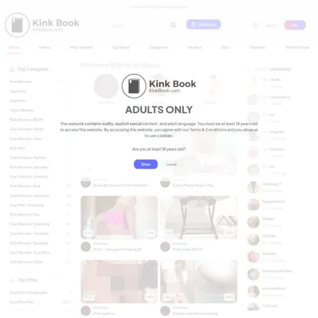 KinkBook website preview