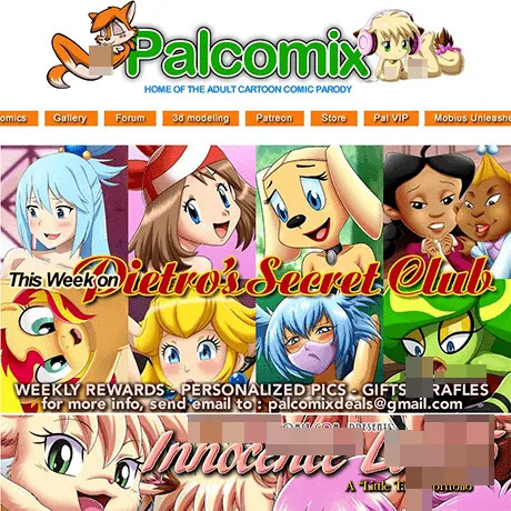 PalComix website preview