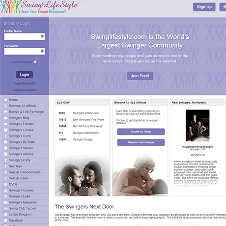 SwingLifestyle website preview