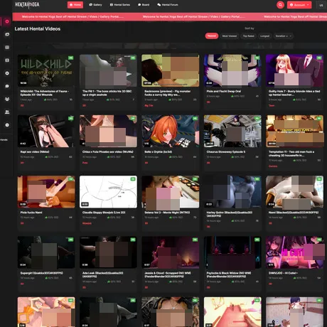 Hentai Yoga website preview