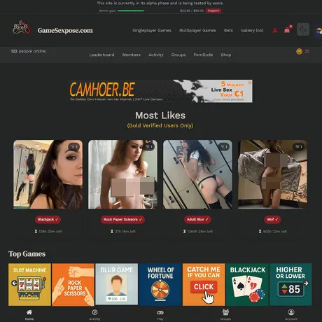 GameSexpose website preview