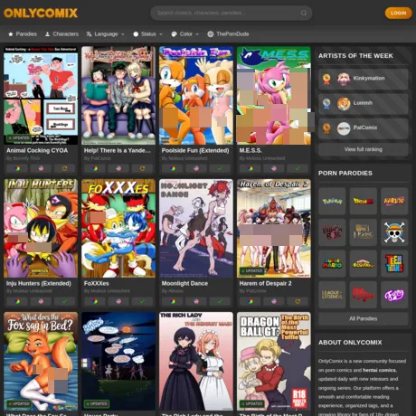OnlyComix website preview