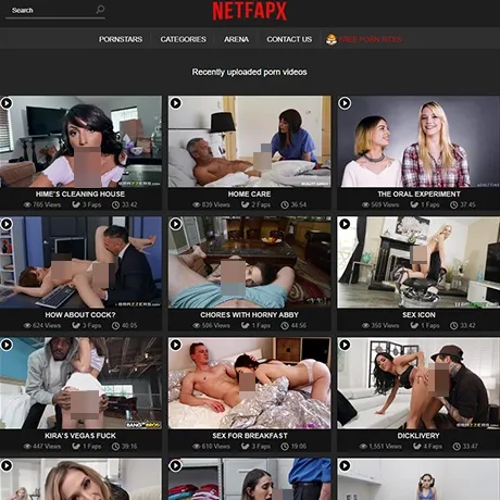 NetFapX website preview