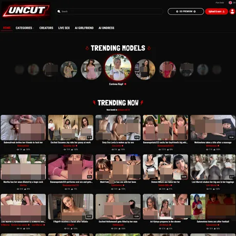 Uncut-X website preview