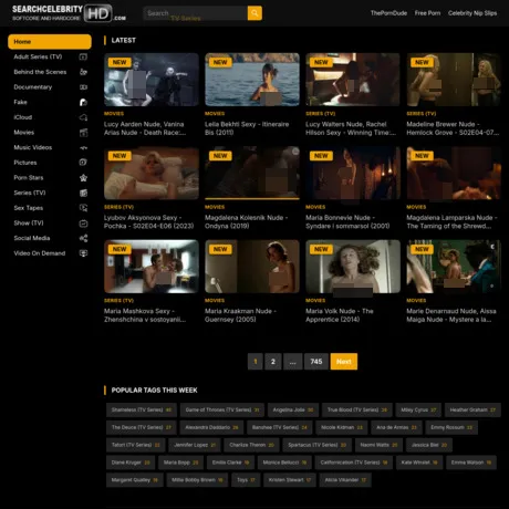 Search Celebrity HD website preview