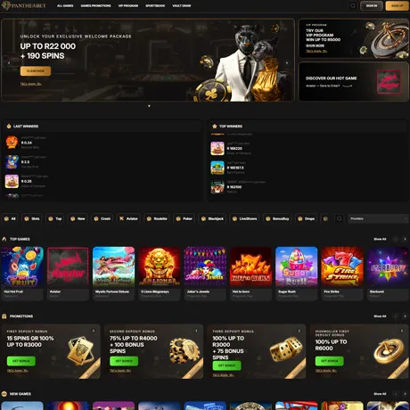 PantherBet website preview