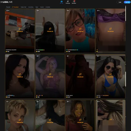 LizaLive website preview