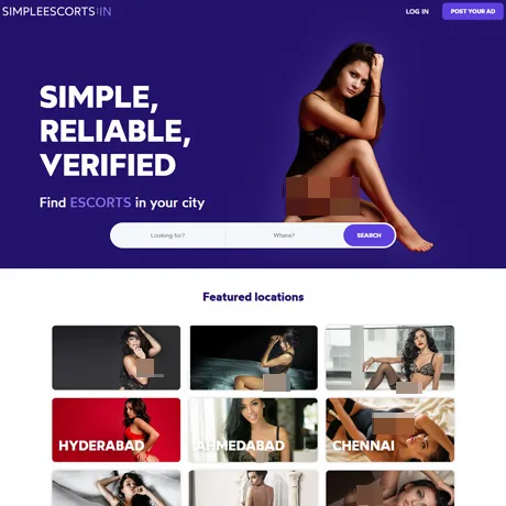 Simple Escorts website preview