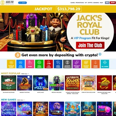 Jacks Pay website preview