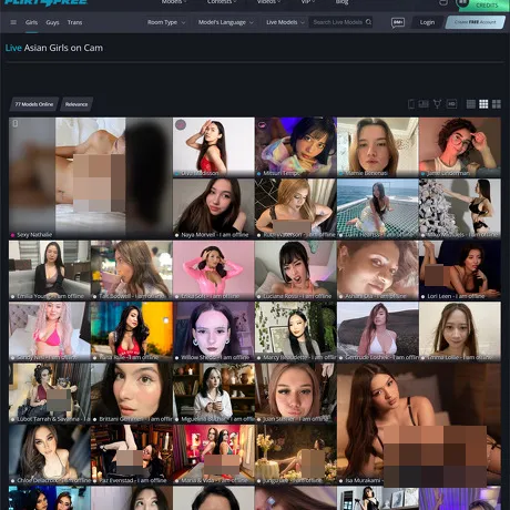 Flirt4Free Asian website preview