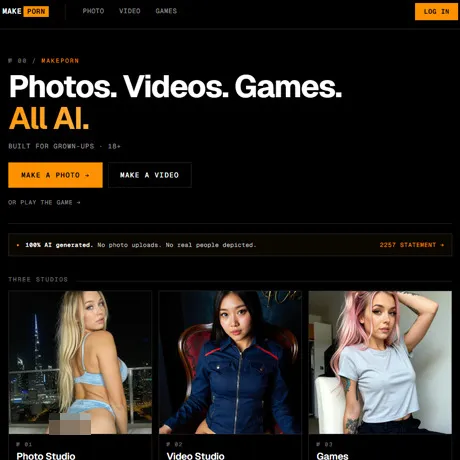 MakePorn website preview