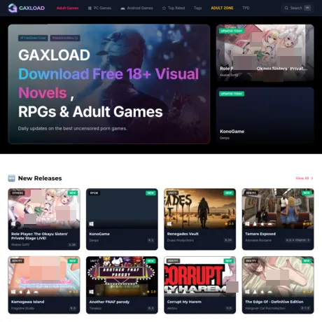 Gaxload website preview