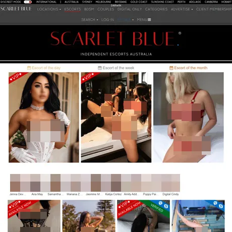 Scarlet Blue website preview