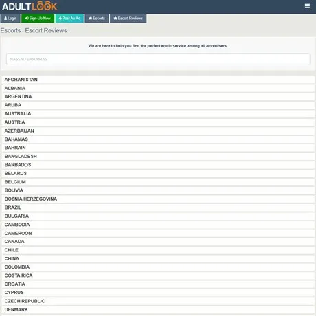 AdultLook website preview