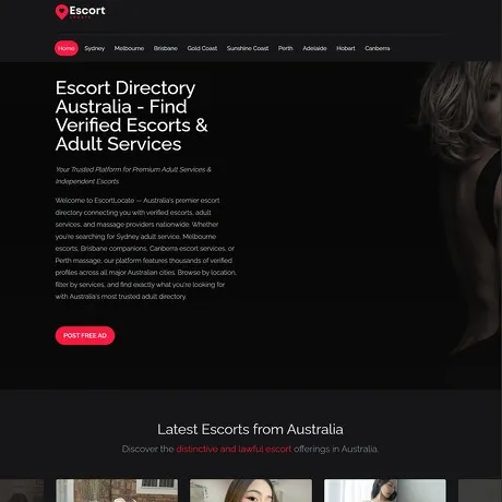 EscortLocate.com.au website preview