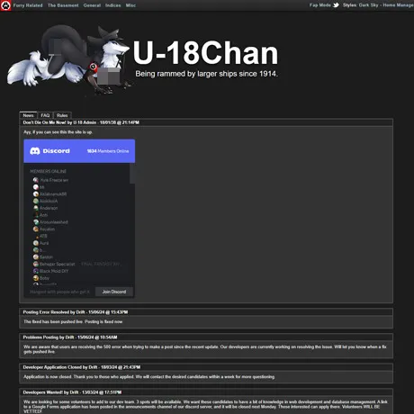 U18Chan website preview