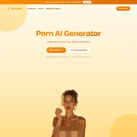 HoneyDolly website preview