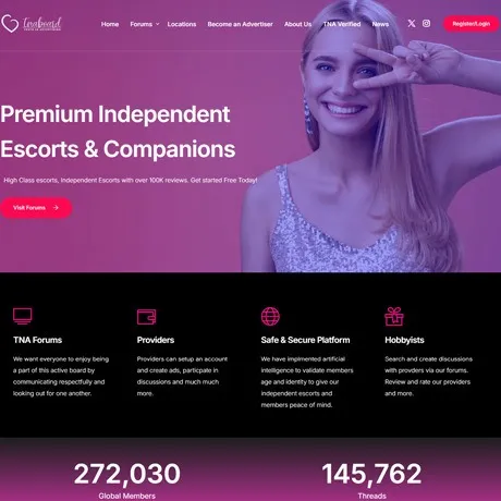 TNABoard website preview