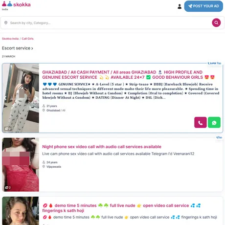 Skokka website preview