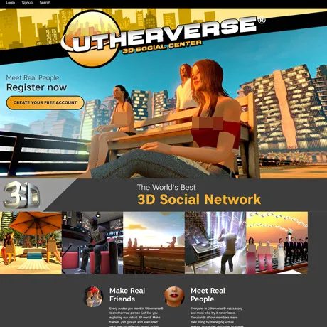 Utherverse website preview