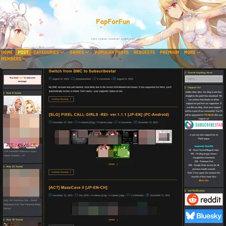 FapForFun website preview