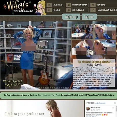 Wifeys World website preview