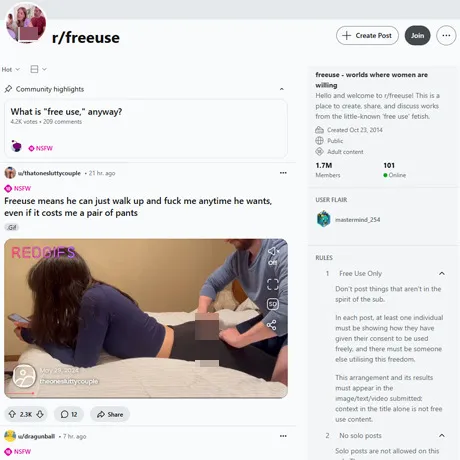 Reddit FreeUse website preview